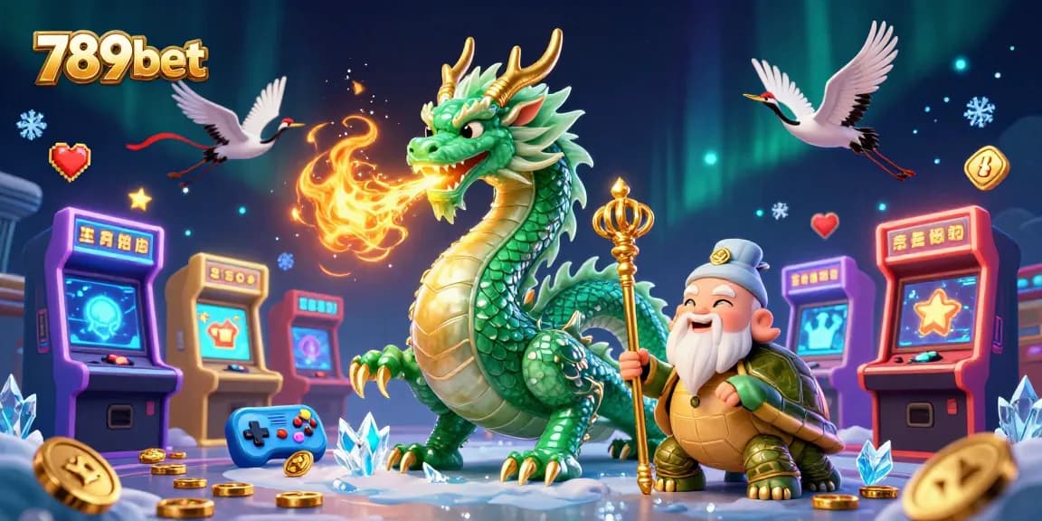 Experience thrilling gameplay at 789bet with a vibrant 3D dragon and dynamic casino elements.