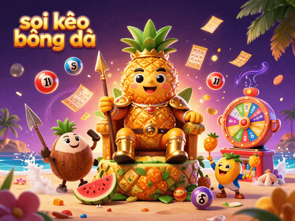 Soi kèo bóng đá bet on vibrant 3D casino scene with golden characters showcasing excitement and energy