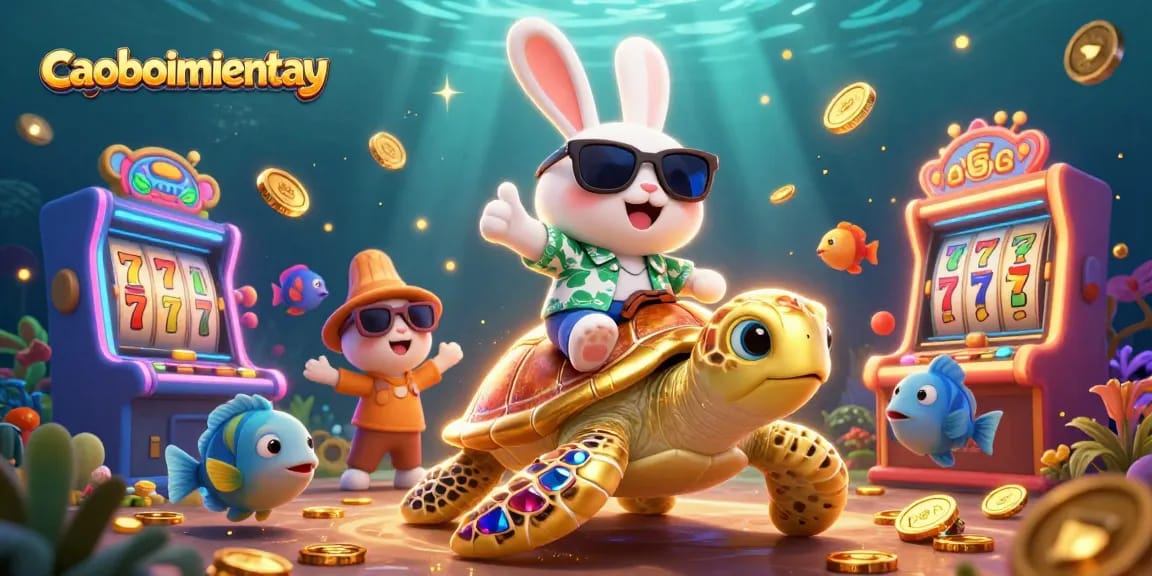 Experience thrilling action with the caoboimientay lucky rabbit and golden turtle in an exciting casino adventure.