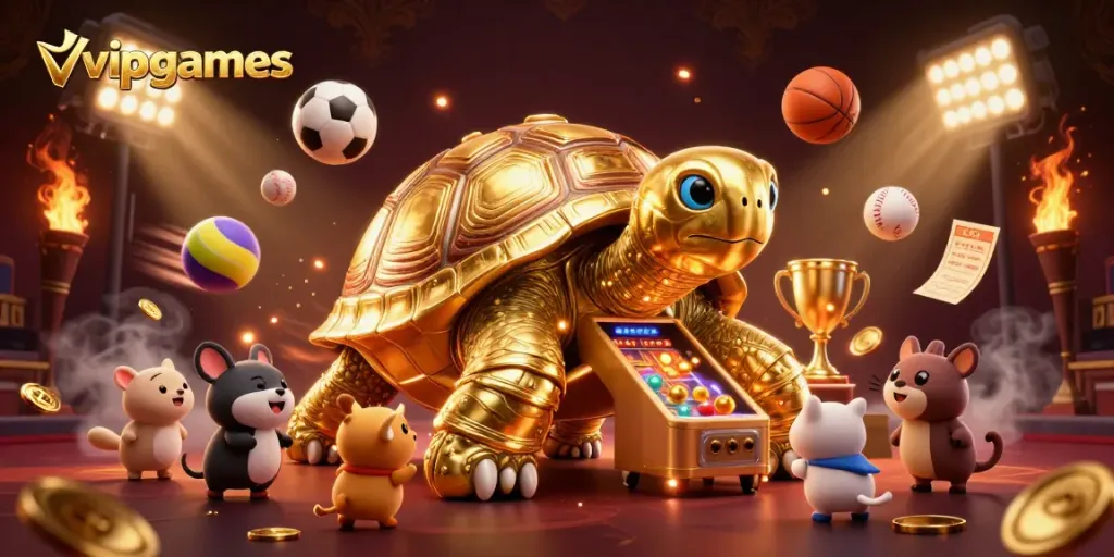 Experience thrilling wins with vipgames in this vibrant casino-inspired illustration.