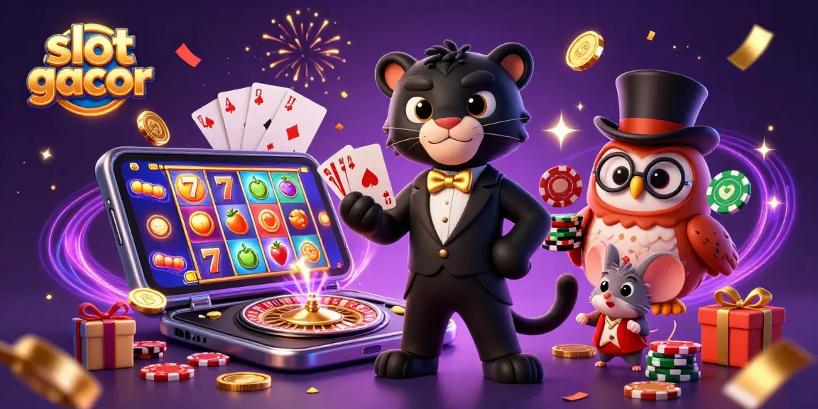 Engage with the exciting slot gacor gaming experience featuring vibrant characters and dynamic elements.