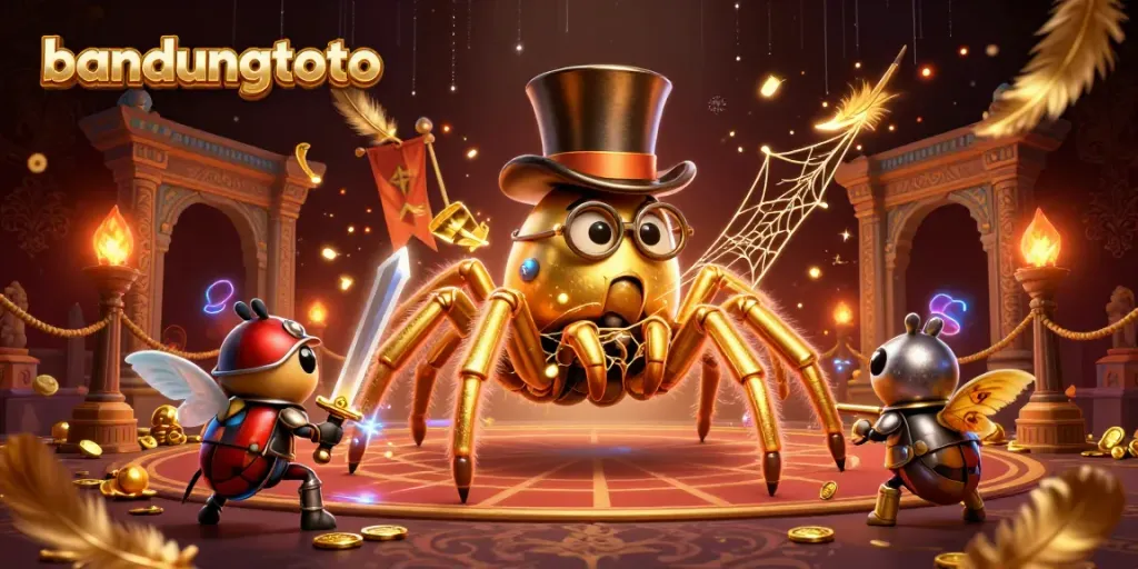 Experience excitement with bandungtoto in this dynamic gambling scene featuring vibrant animated characters.