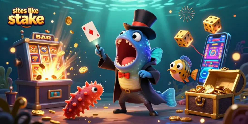 Play engaging games like sites like stake with magical underwater creatures and jackpot symbols.