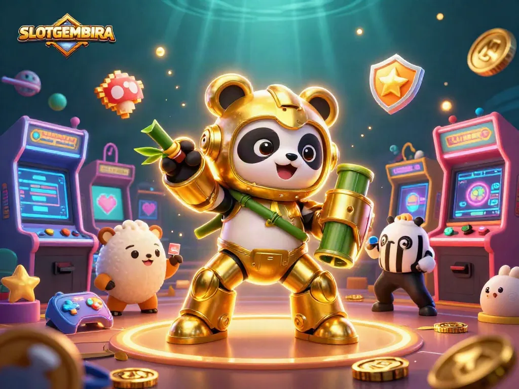 SLOTGEMBIRA offers a thrilling 3D casino experience with engaging characters and vibrant gameplay elements.