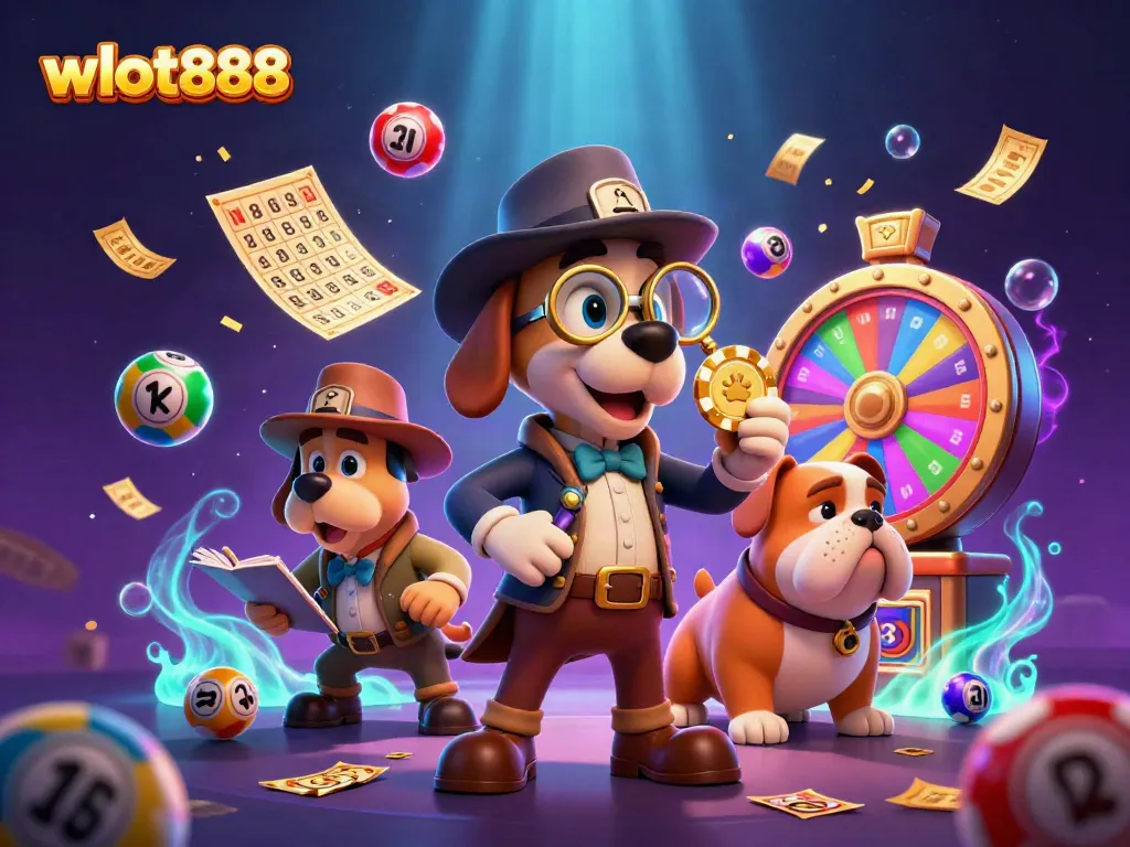 Mengambil taruhan menang dengan wslot888 dalam ilustrasi slot yang kaya warna, dinamis, dan seru.