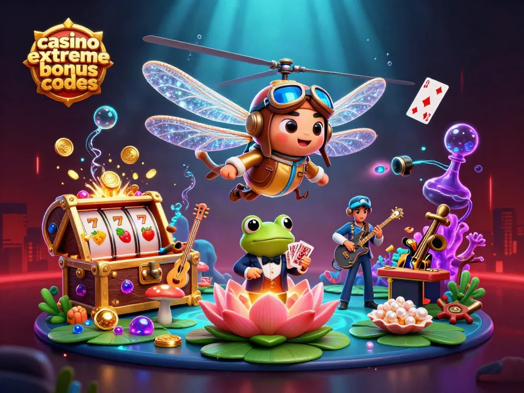 Experience the excitement of casino extreme bonus codes with vibrant characters and games.