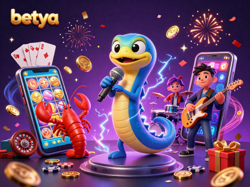 Betya's electric eel DJ rocks the underwater casino with vibrant gaming action.