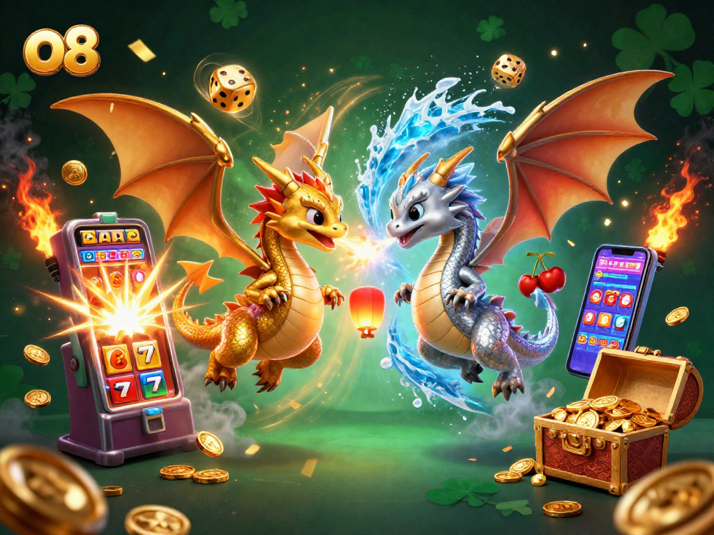 Experience thrilling gaming at o8 with dragons, jackpots, and lavish casino elements.