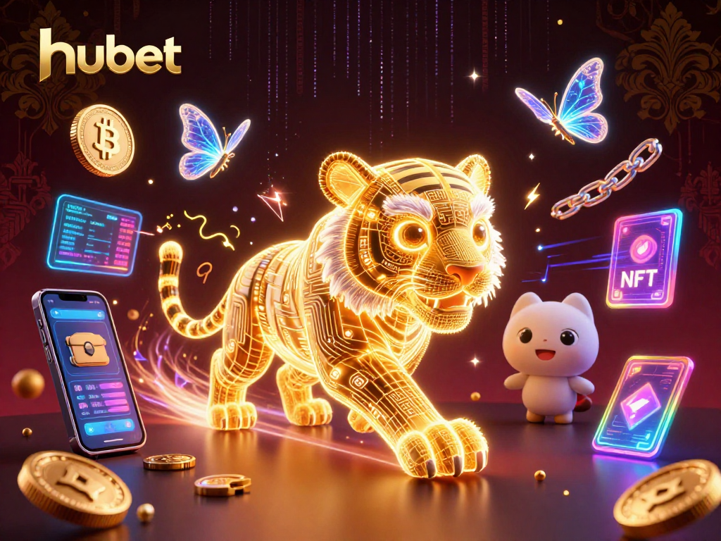 Engage in winning strategies at hubet with interactive crypto-themed gaming visuals.