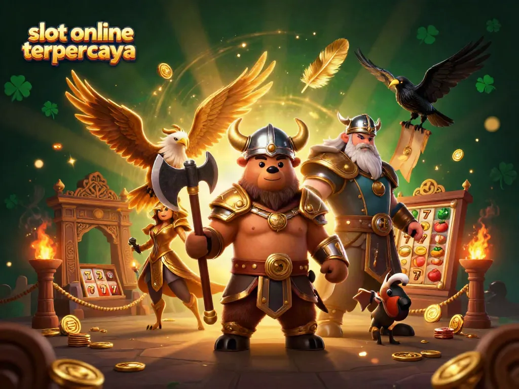 Menangkan jackpot dengan bermain slot online terpercaya di MAXWIN168 dengan desain karakter Viking dan variasi simbol menarik.