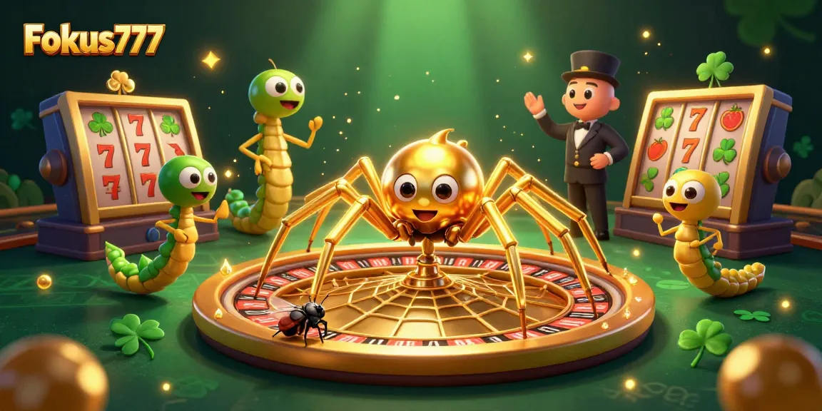 Fokus777: Engage with a dynamic slot game scene featuring vibrant characters and elements for an exciting gaming experience.