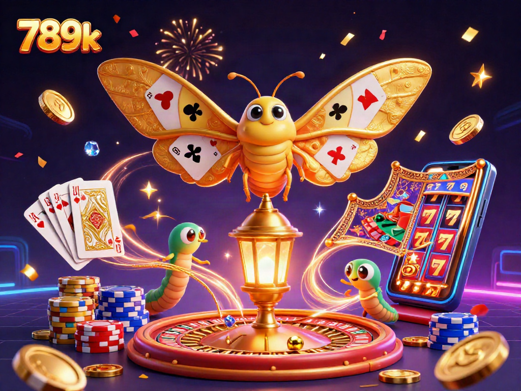 Engage with 789k's vibrant 3D casino scene featuring exciting games and dynamic glamour.