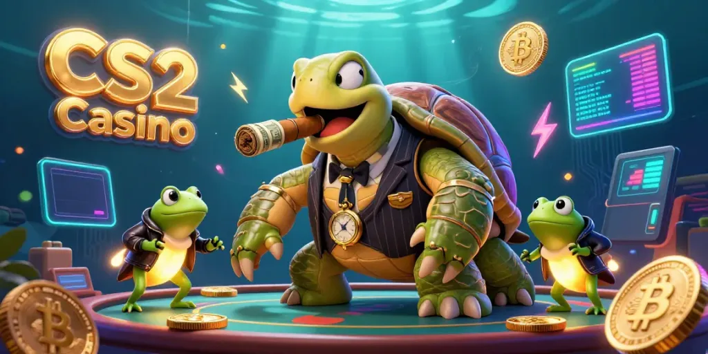 Experience thrilling gameplay at CS2 Casino with vibrant 3D characters and dynamic crypto elements.