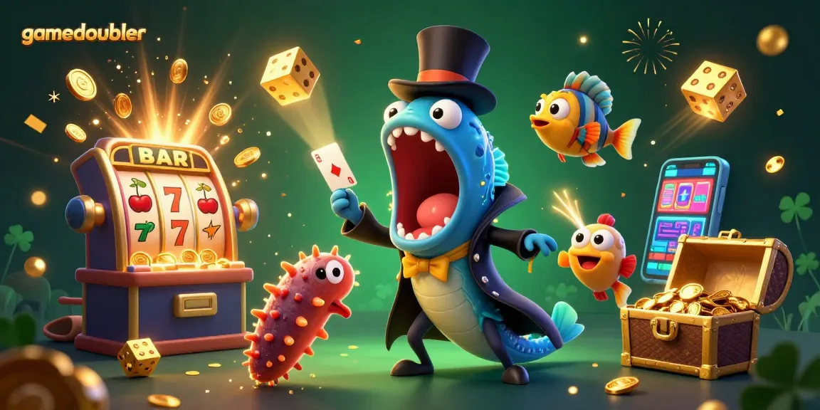 Experience fun gaming at gamedoubler with unique magic-themed illustrations of underwater casino fun.