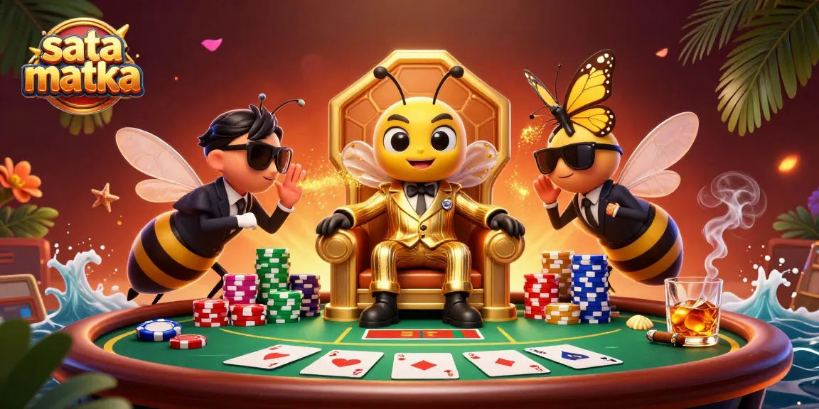Sata mataka: 3D cartoon mob boss oversees a vibrant poker scene filled with chips and cards