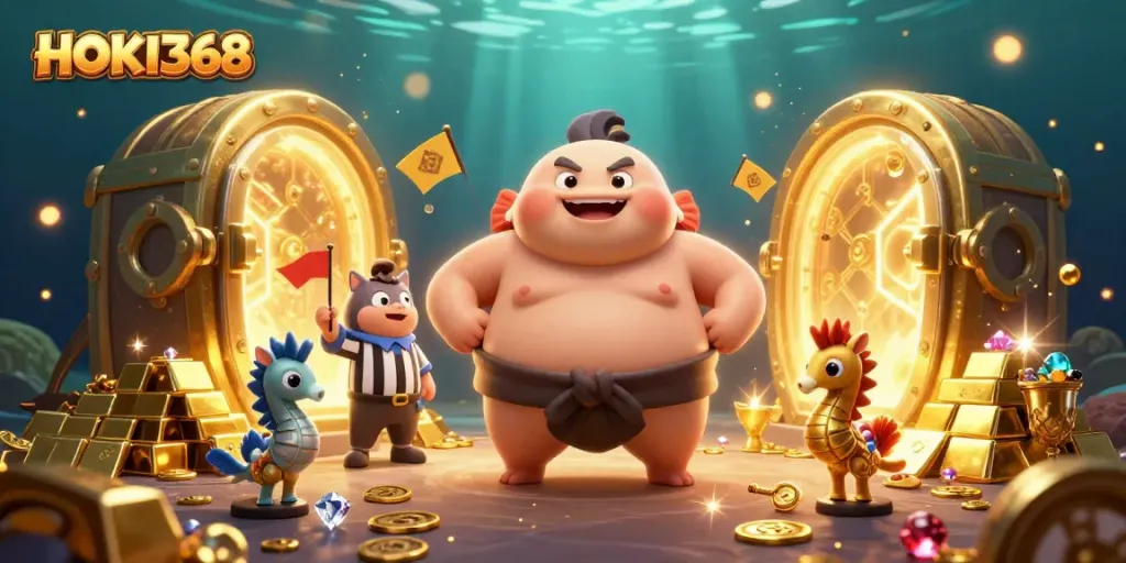 Engage with the vibrant underwater world of HOKI368 where the fugu and catfish bring casino fun to life.