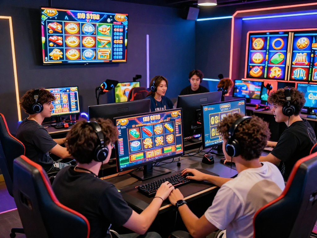 Experience the thrill of winning at https://garuda55.com/ with diverse players enjoying vibrant online slot gaming.