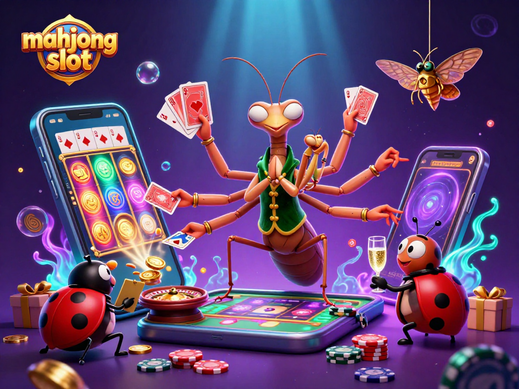 Engage in exciting gameplay with the mahjong slot featuring unique characters and vibrant casino elements.