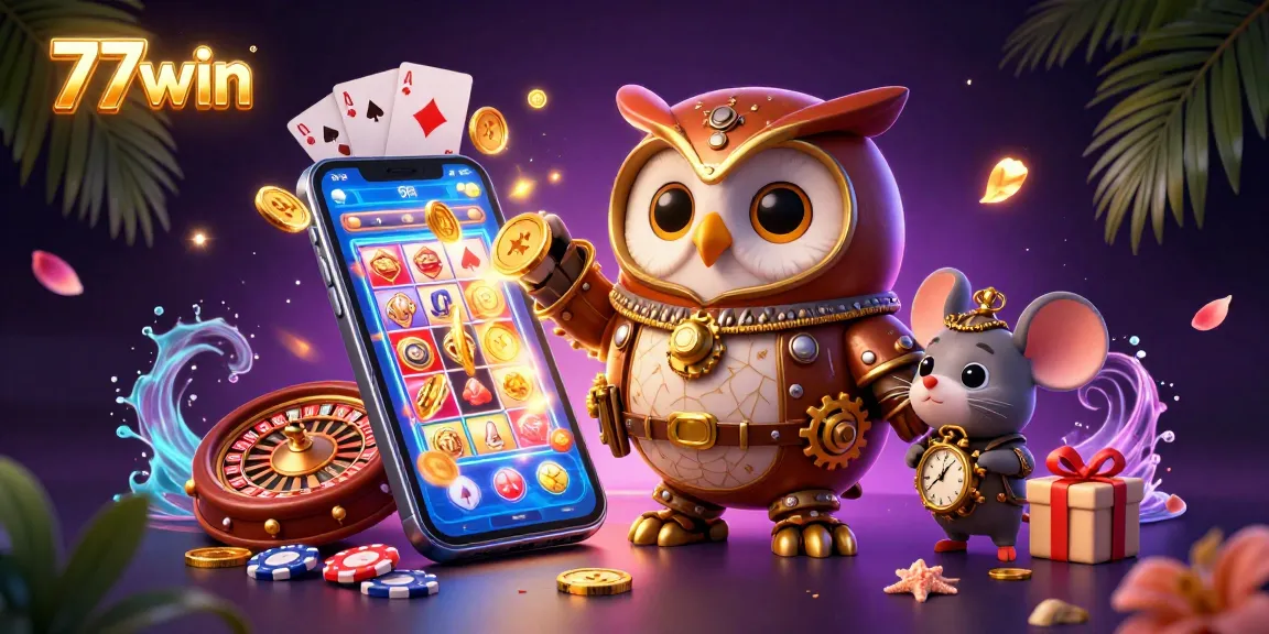 Spin colorful slot games and enjoy dynamic casino fun with 77win's thrilling experience.