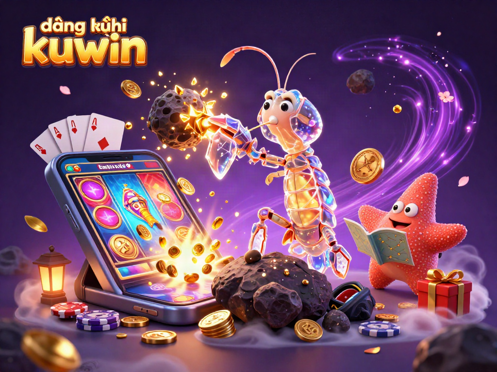 Experience đăng ký kuwin with exciting slot games and treasures in a vibrant casino landscape.