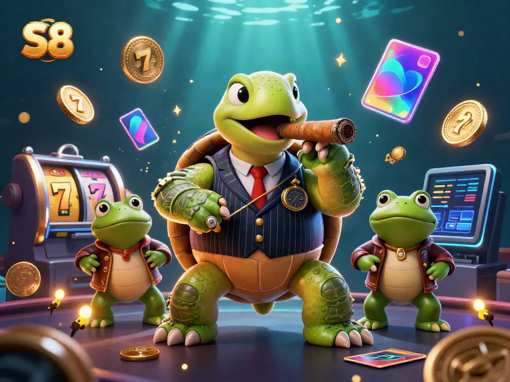 S8 offers players a vibrant casino experience with unique characters and slot machines.