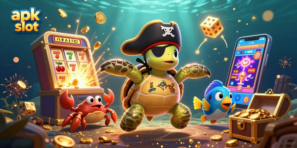 Bermain apk slot dengan grafis menarik dan elemen permainan yang memukau dalam ilustrasi 3D yang penuh warna.