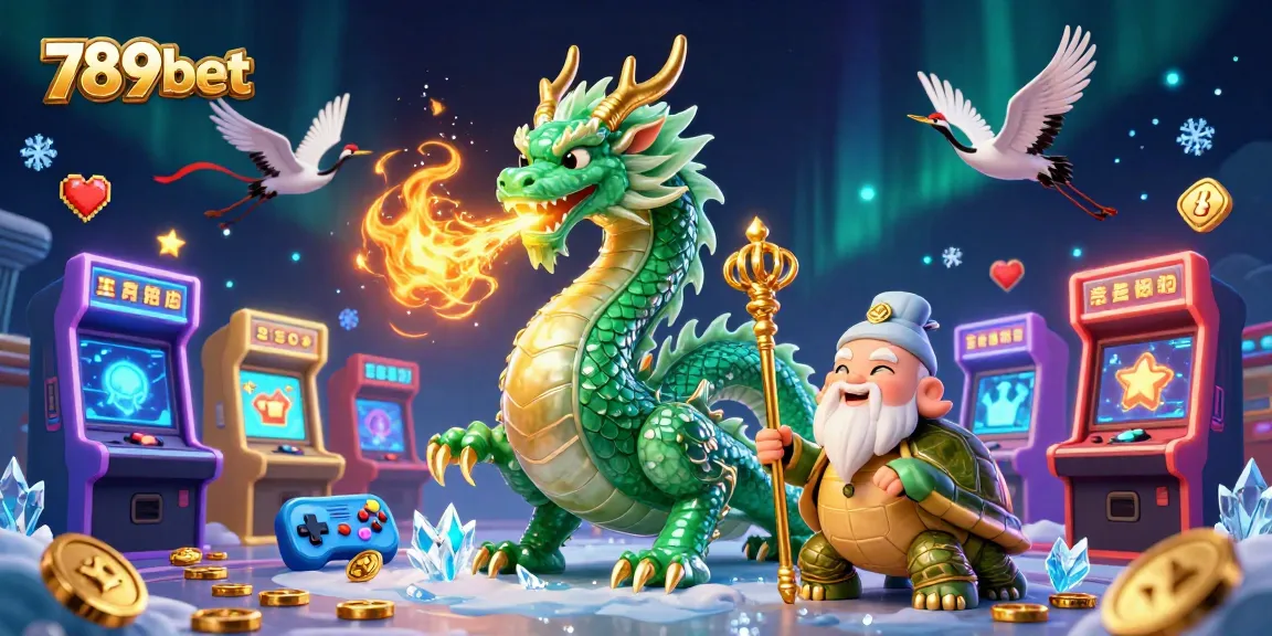 Experience thrilling gameplay at 789bet with a vibrant 3D dragon and dynamic casino elements.