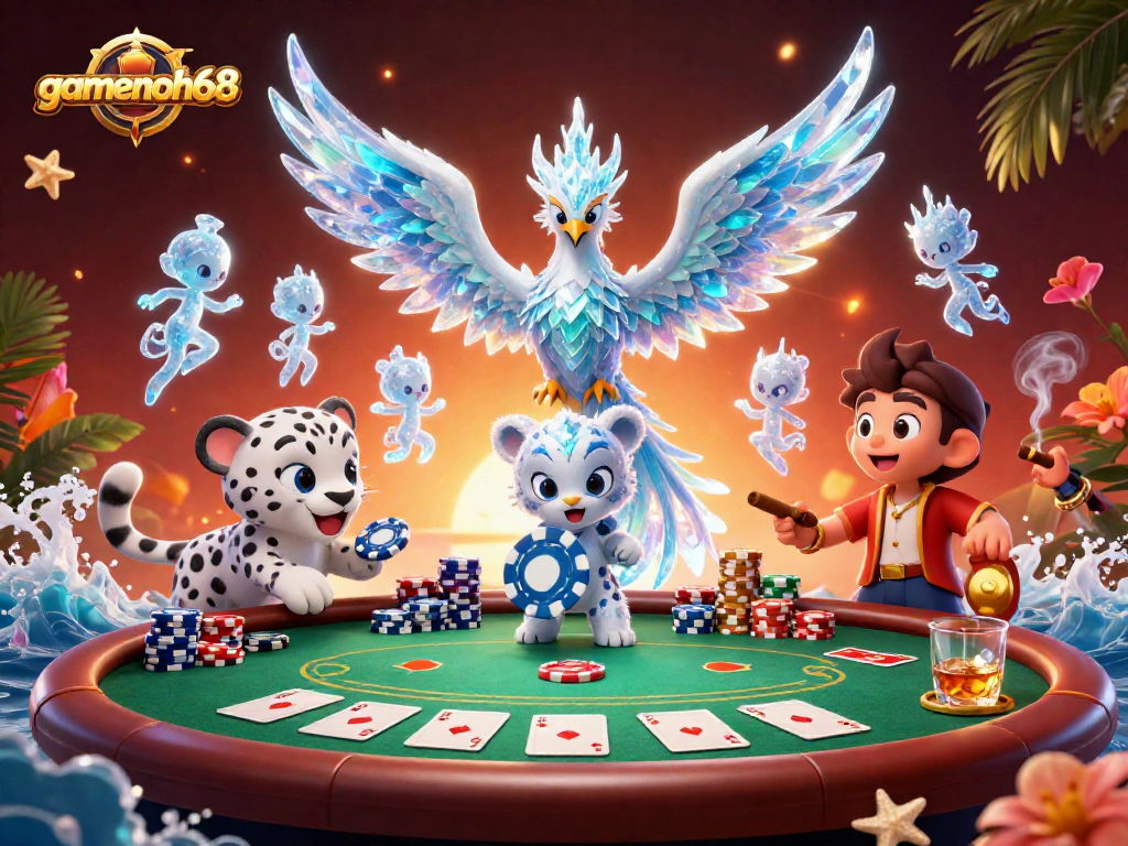 Experience the vibrant world of gamenohu68 as the ice phoenix meets poker's excitement.