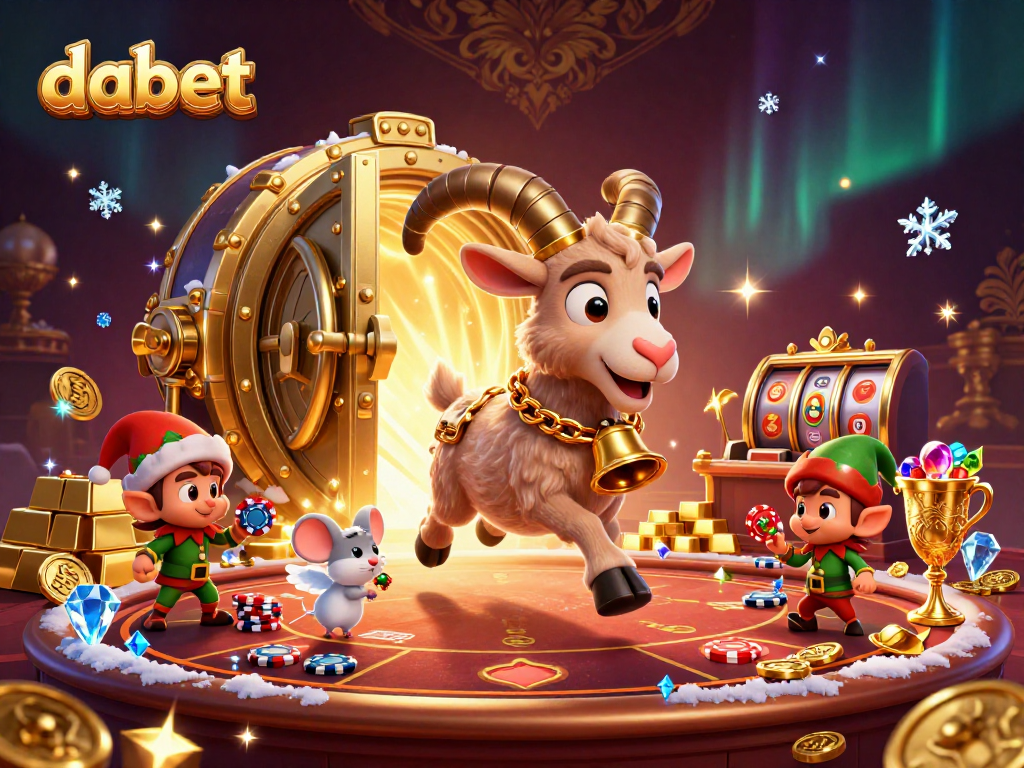 Experience a lively casino scene where dabet comes to life with Krampus and festive hijinks.
