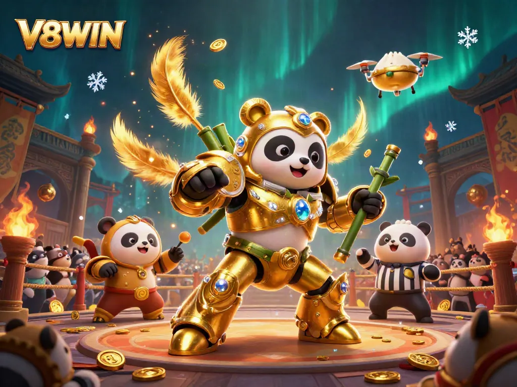 Engage in thrilling gameplay with V8WIN in an exciting animated casino atmosphere