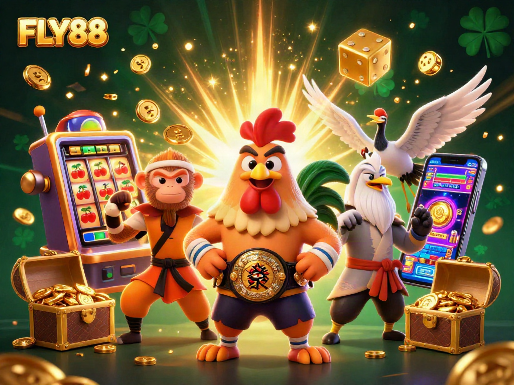 Experience thrilling gameplay at FLY88 with dynamic slot machines bursting with jackpots and exciting game elements.