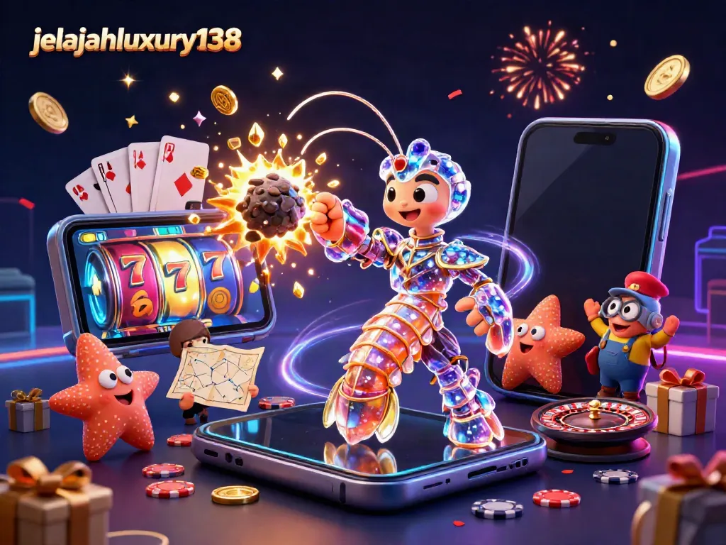 Gali jackpot di jelajahluxury138 dengan samurai mantis 3D dan harta karun yang mempesona.