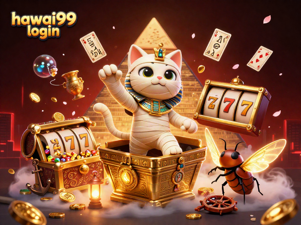 Experience exciting wins with hawai99 login in this vibrant casino scene filled with treasures.