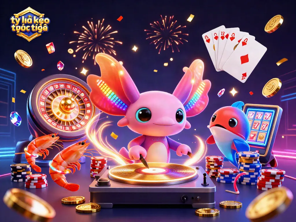 Experience tỷ lệ kèo trực tuyến through dynamic casino-themed celebration artwork