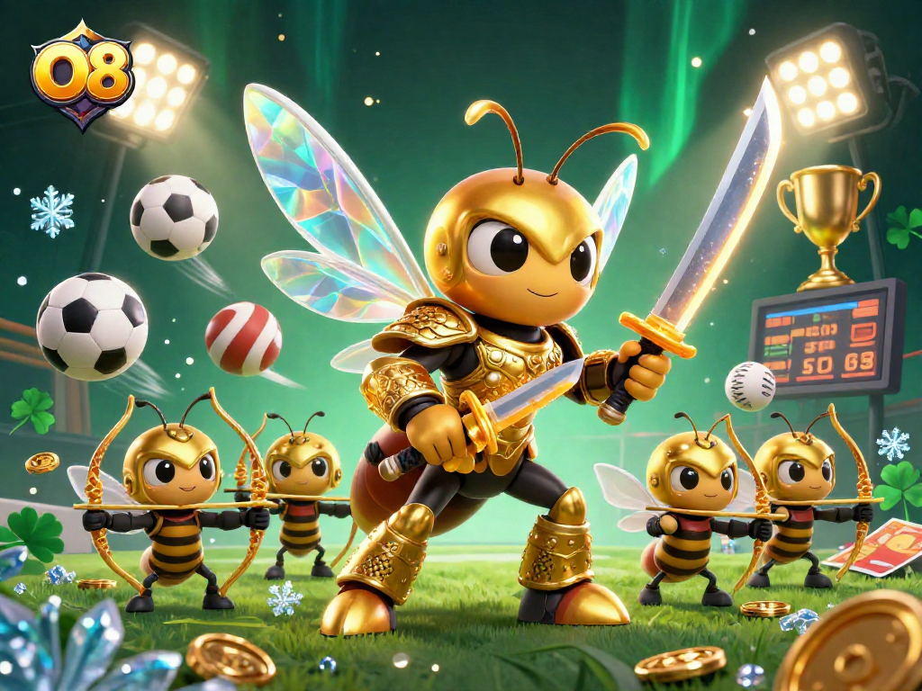 Experience the excitement of O8 casino with dynamic gameplay elements and vibrant 3D characters.