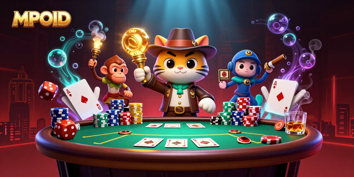 Engage with the MPOID experience featuring a vibrant exploration of casino elements and adventures.