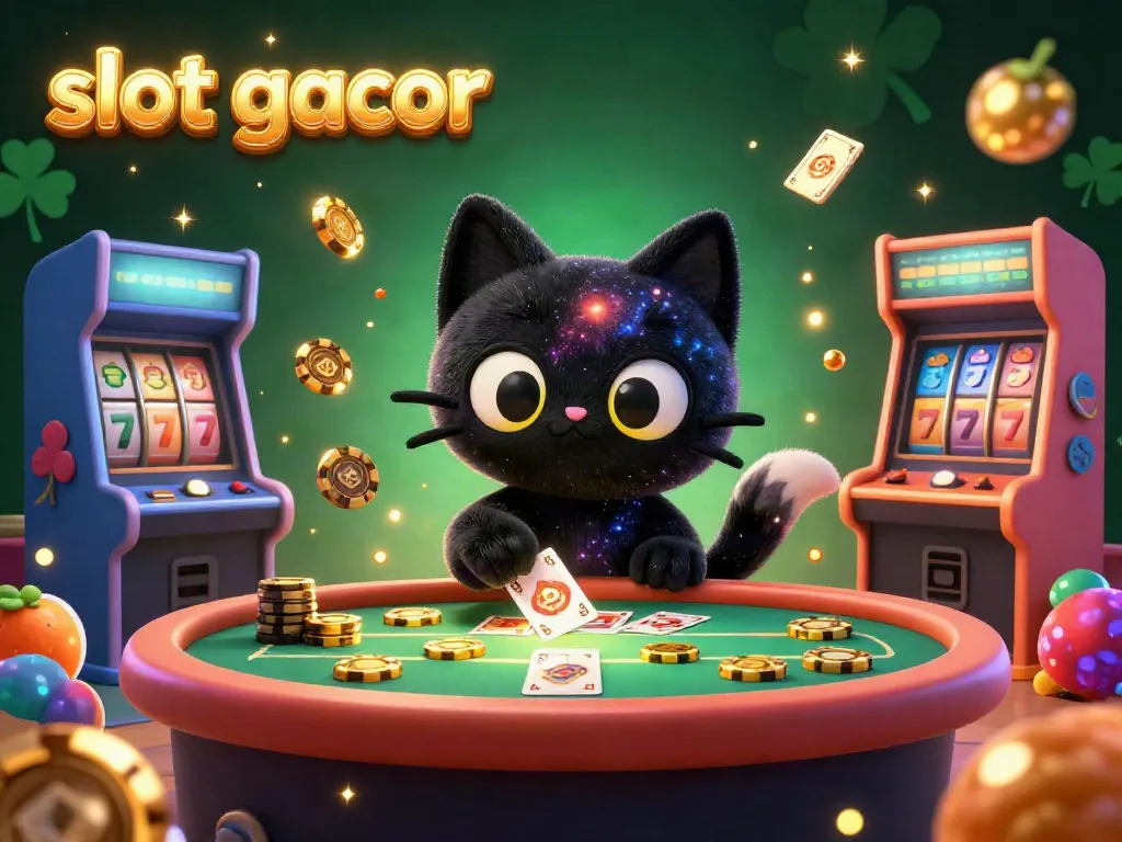 Experience the vibrant world of slot gacor filled with colorful game machines and magical creatures.