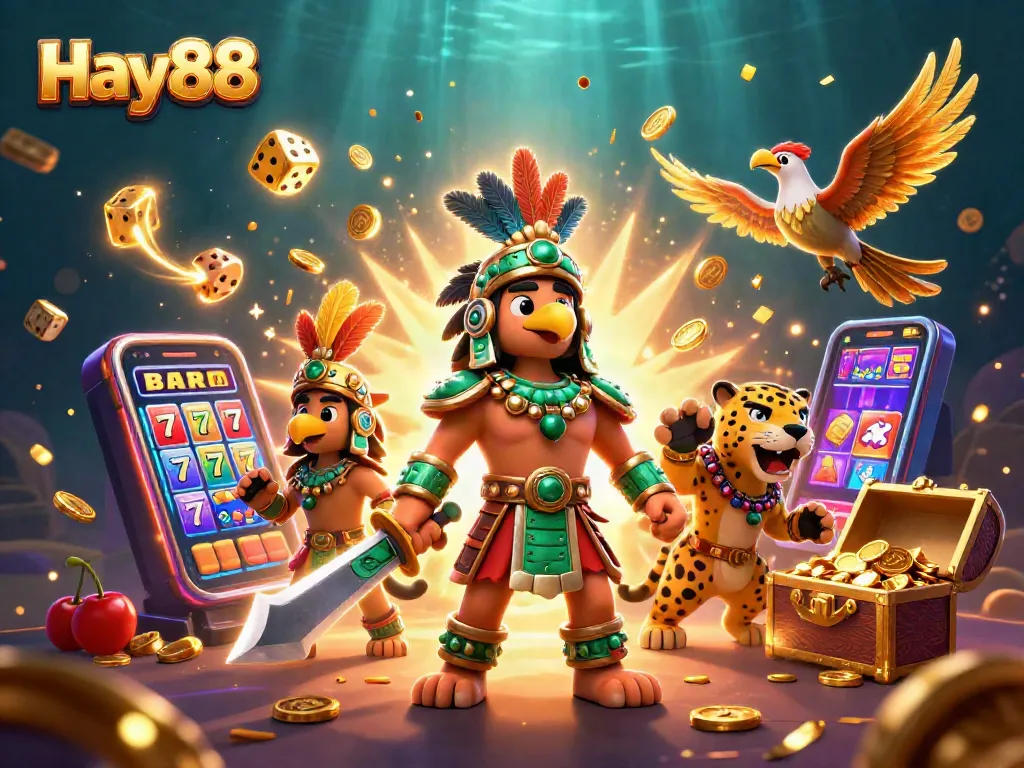 Experience thrilling gameplay at Hay88 with dynamic slots and energetic casino elements.