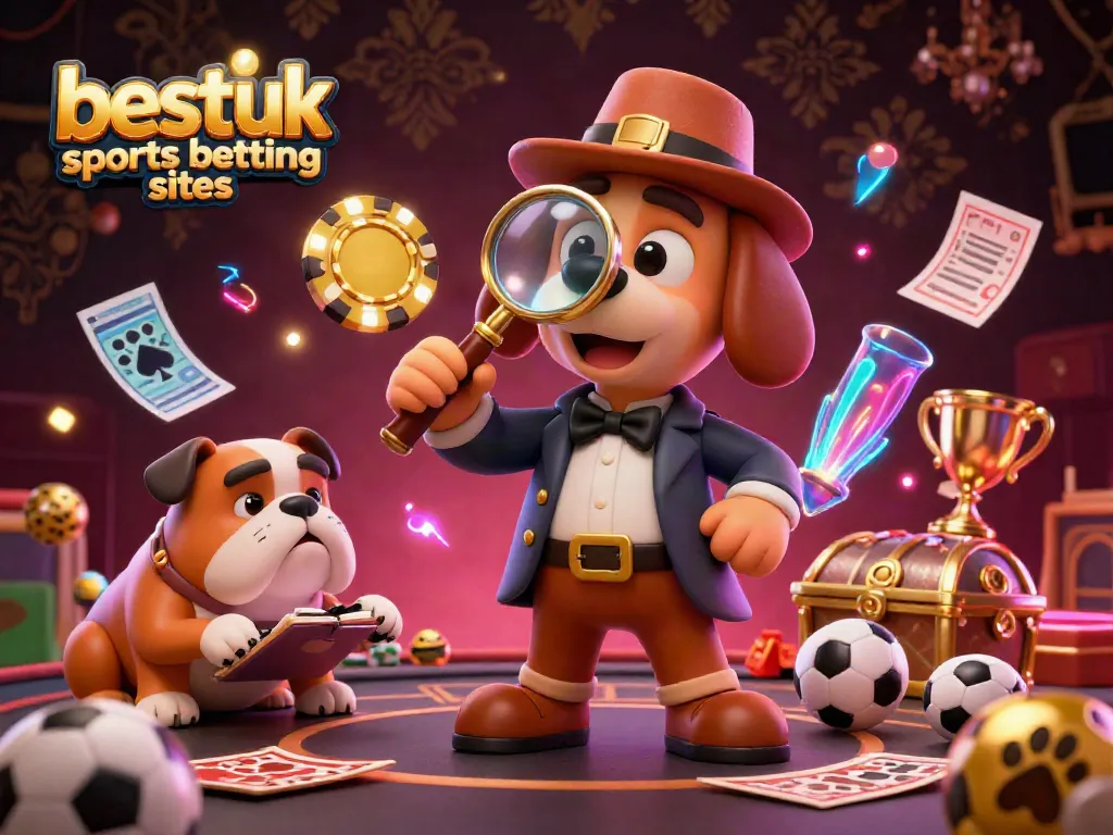 Engage with the best UK sports betting sites through colorful 3D sports betting elements and characters.