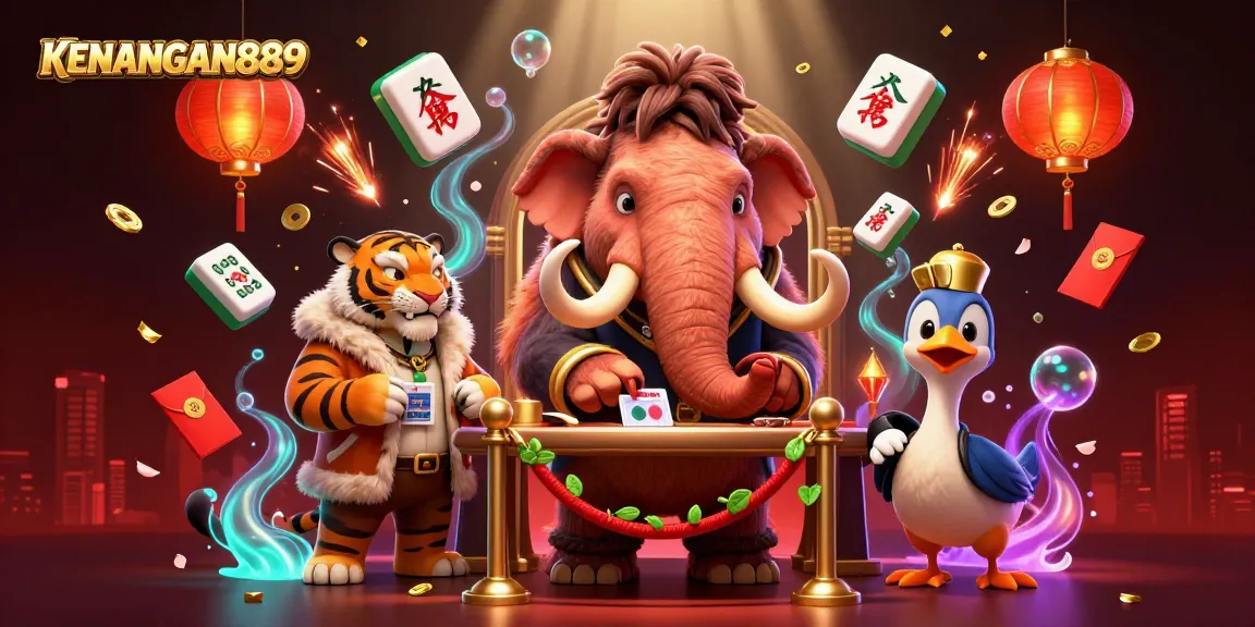 Experience thrilling gameplay at KENANGAN889 with a dynamic scene featuring exclusive casino characters.
