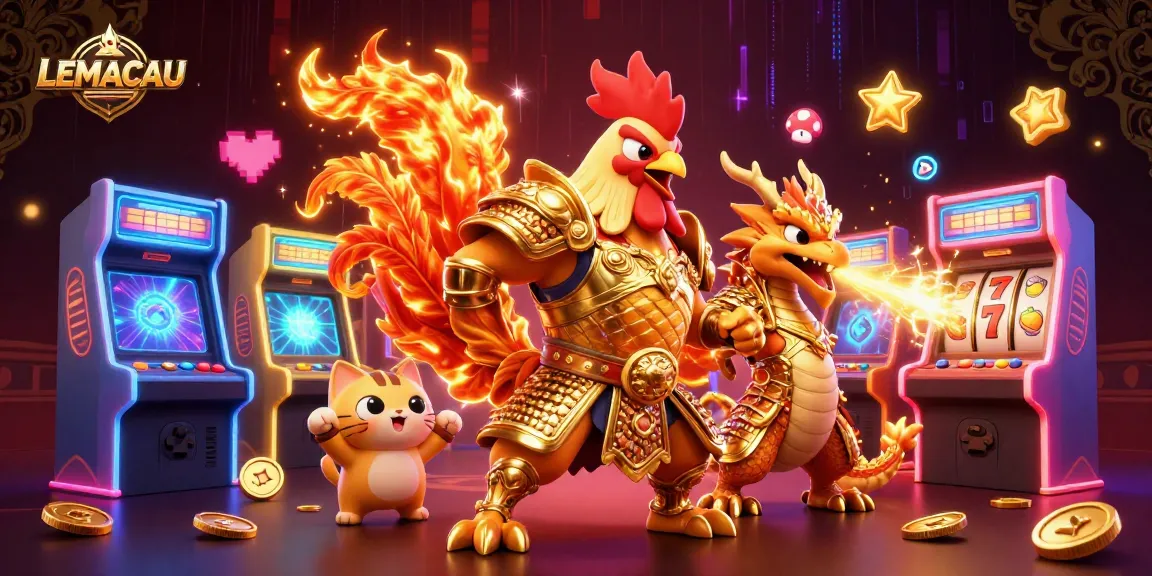 Watch LEMACAU characters unleash gaming excitement in a vibrant animated casino scene