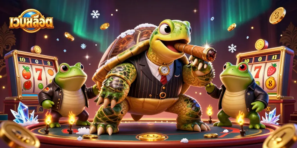 เล่นเกมสล็อตเว็บสล็อตด้วยเสน่ห์ของเต่าหมายแบบม็อบและสัตว์ในคาสิโน