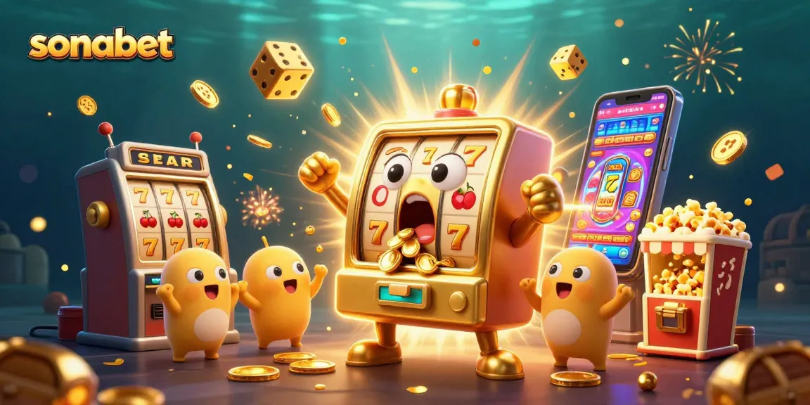 Celebrate wins with sonabet as jubilant slot machines cheer under shimmering casino lights.