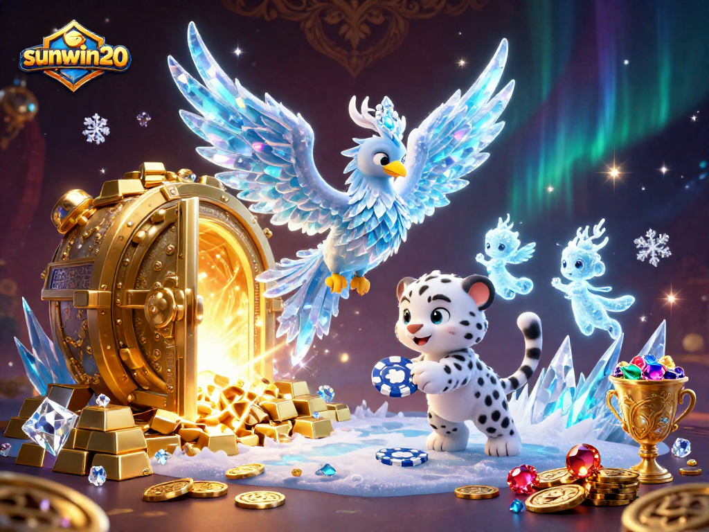 Engage with sunwin20 through an enchanting scene filled with treasures and vibrant characters.