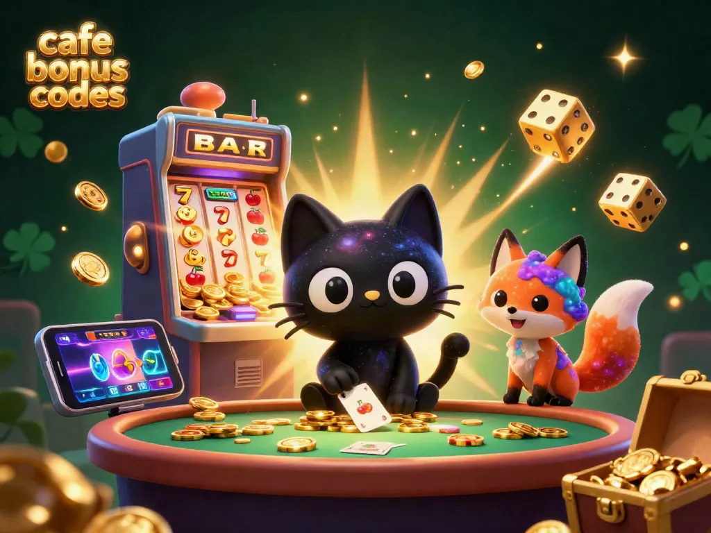 Engage with dynamic cafe casino bonus codes in this vibrant cosmic game scene.