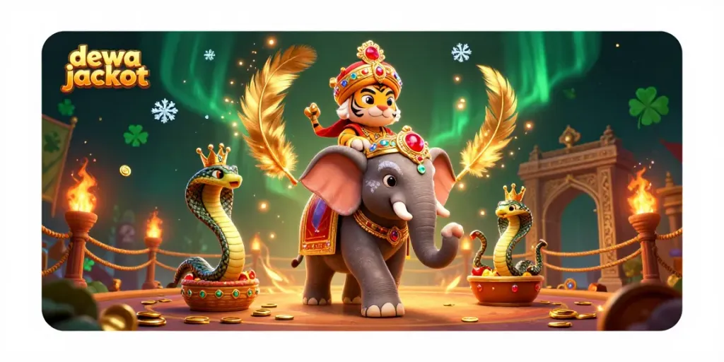 Menghadiri dewa jackpot dengan harapan meraih kemenangan dalam suasana slot yang megah dan berwarna.