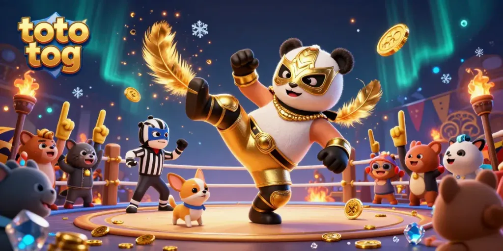 Experience the excitement of toto tog in vibrant 3D illustration with dynamic casino elements.