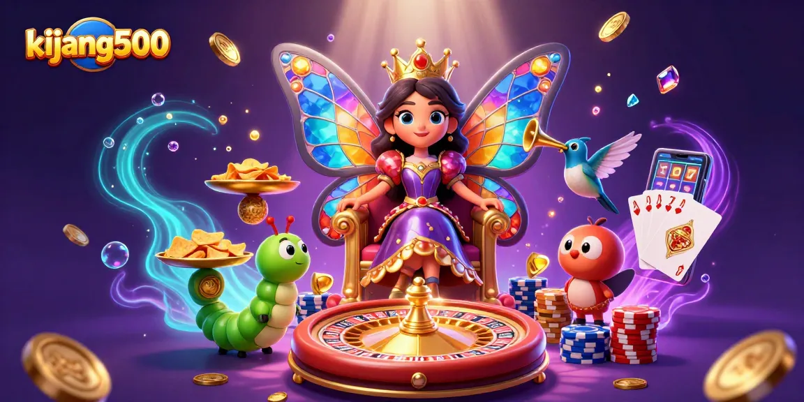 Join the thrilling adventure at kijang500 with vibrant casino elements in a 3D fantasy setting.
