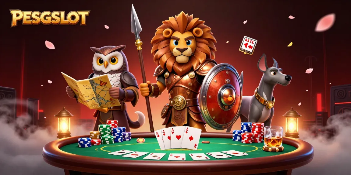 PESGSLOT menghadirkan aksi mendebarkan dengan karakter kartun 3D dan elemen poker yang kaya.