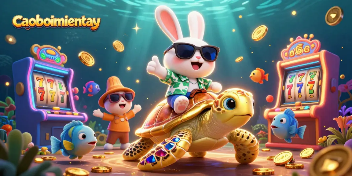 Experience thrilling action with the caoboimientay lucky rabbit and golden turtle in an exciting casino adventure.